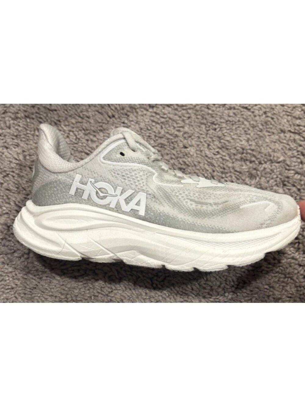 Hoka One Clifton 10 Women's Size US 5 B Cosmic Gray Running Sneakers Shoes